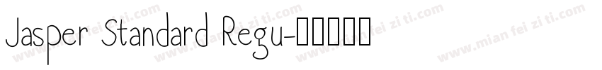 Jasper Standard Regu字体转换